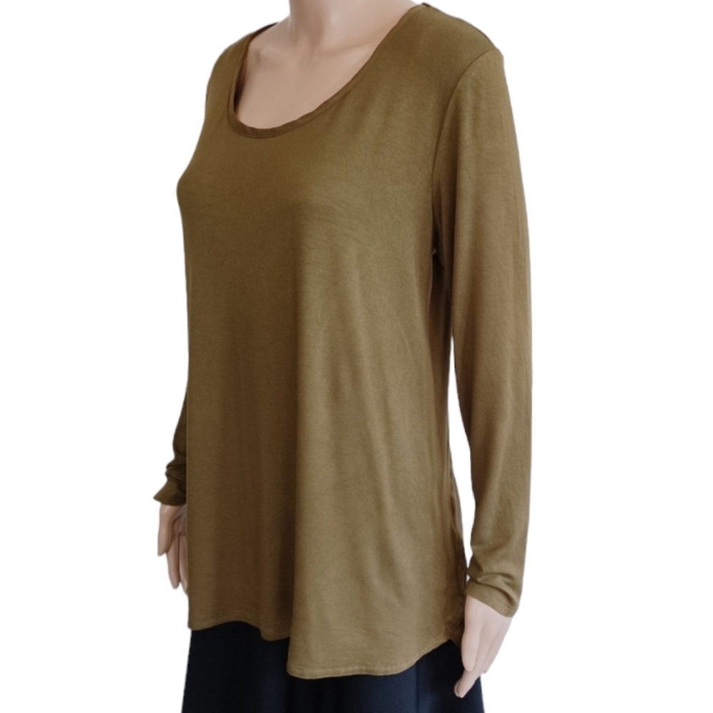 Bordeaux Long Sleeved Top - Size Medium